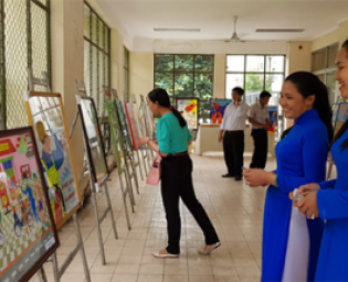 TRAO GIẢI HỘI THI VẼ TRANH CỔ ĐỘNG AN TOÀN LAO ĐỘNG